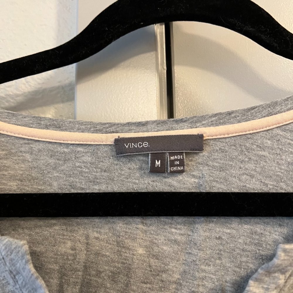 Vince grey long sleeve tee - Picture 2 of 4